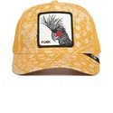 cappellino-trucker-giallo-uccello-punk-spray-paint-arch-the-farm-paisley-di-goorin-bros