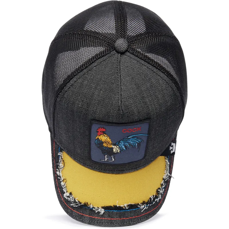 trucker-cap-schwarz-hahn-silky-cock-the-farm-silky-roots-von-goorin-bros