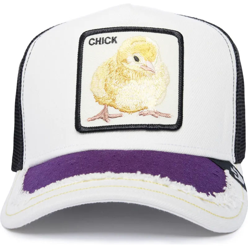czapka-trucker-bialo-czarna-kurczak-silky-chick-the-farm-silky-roots-goorin-bros