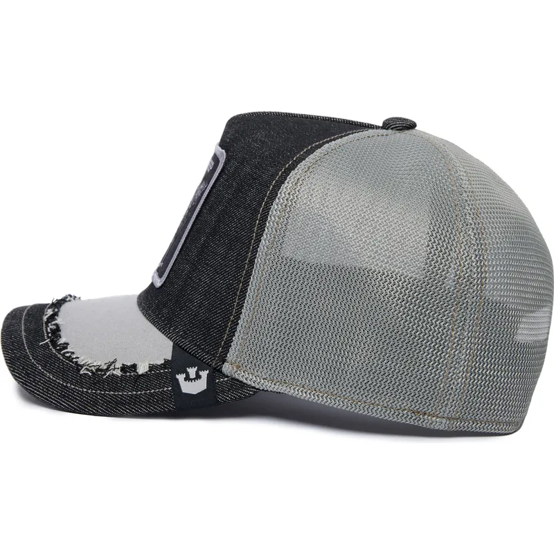 cappellino-trucker-nero-e-grigio-pecora-silky-sheep-the-farm-silky-roots-di-goorin-bros