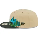 casquette-plate-marron-et-verte-ajustee-59fifty-team-landscape-new-york-yankees-mlb-new-era