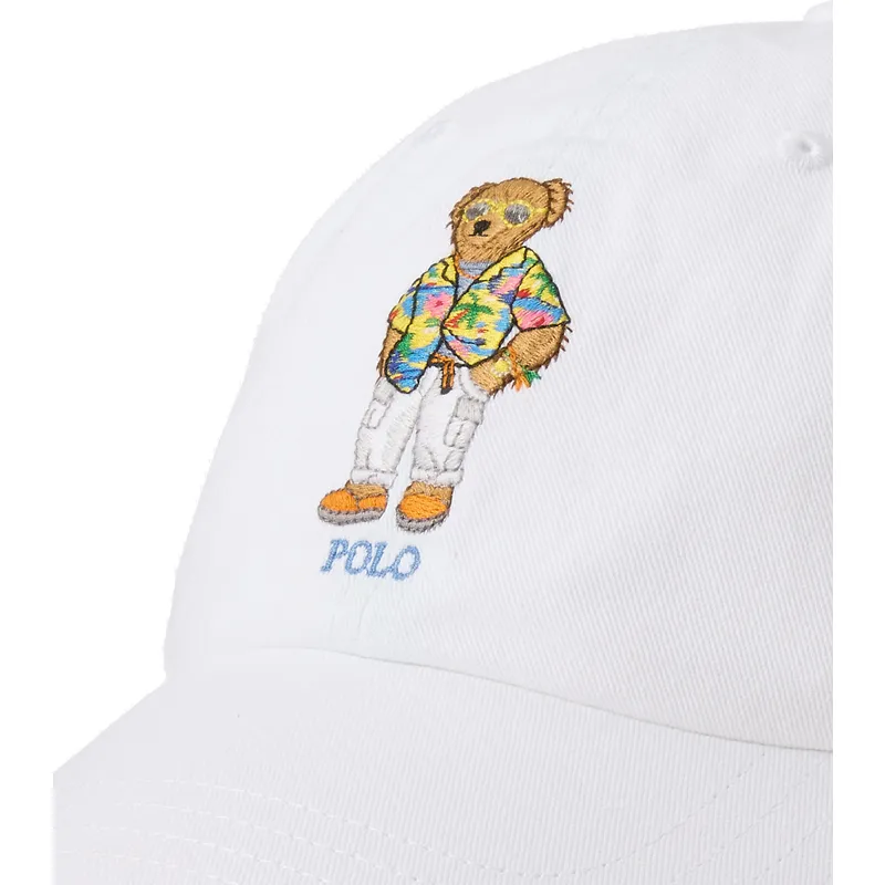 mutzen-gebogen-weiss-verstellbares-band-von-polo-ralph-lauren mutzen-gebogen-weiss-verstellbares-band-von-polo-ralph-lauren
