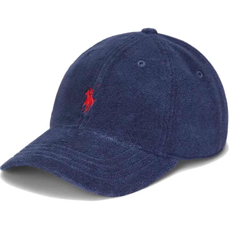 mutzen-gebogen-marineblau-verstellbares-band-von-polo-ralph-lauren mutzen-gebogen-marineblau-verstellbares-band-von-polo-ralph-lauren