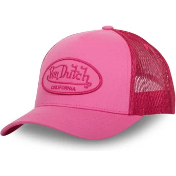 Cappellino trucker rosa LOF CB A6 di Von Dutch