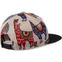 grau-schwarze-snapback-cap-lama-linen-von-djinns