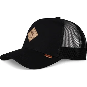 Cappellino trucker nero HFT Cotton Knit di Djinns