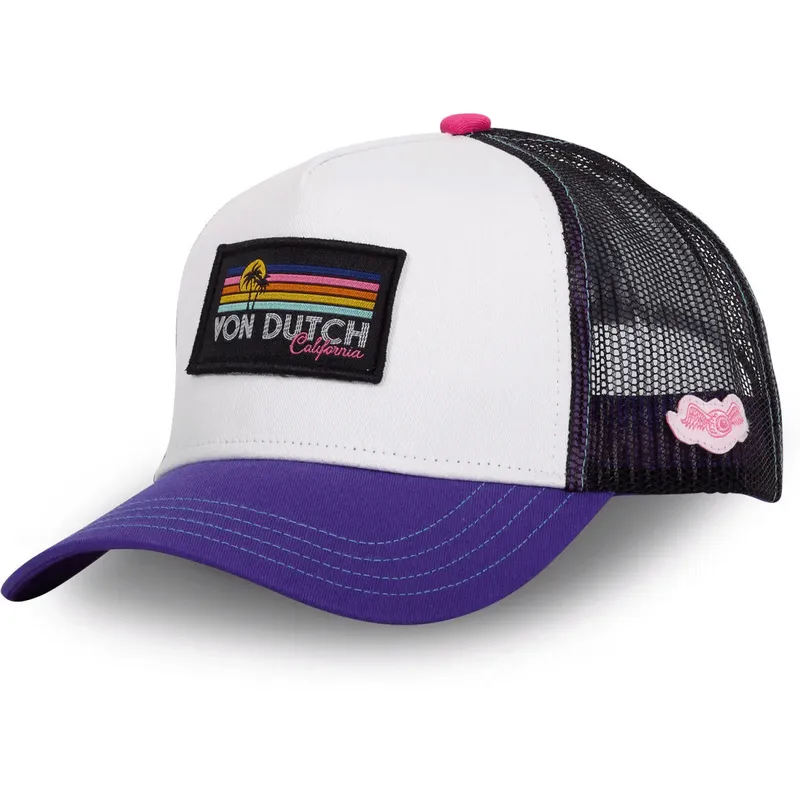 von-dutch-surf03-weisse-und-violette-trucker-kappe