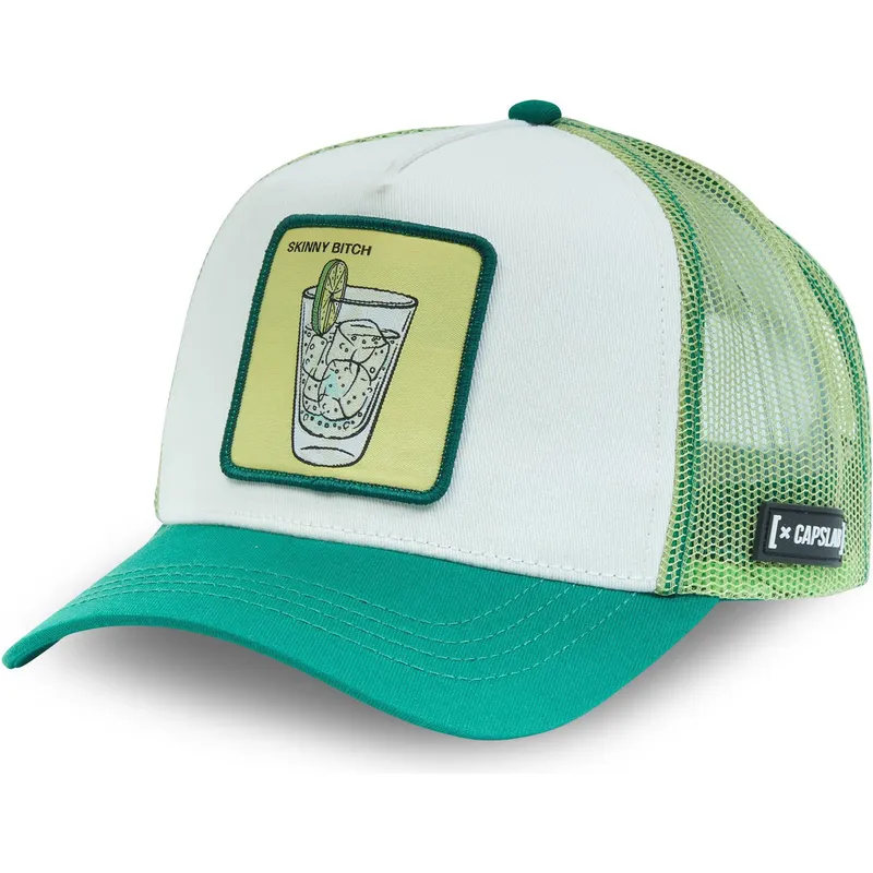 grune-trucker-kappe-skinny-bitch-ski-cocktails-von-capslab
