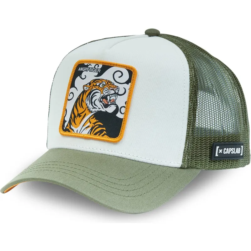 cappellino-trucker-bianco-e-verde-tigre-angry-tiger-cl4-tig-beasts-di-capslab