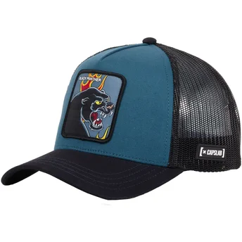 Casquette trucker bleue marine panthère Black Panther PAN Beasts Capslab