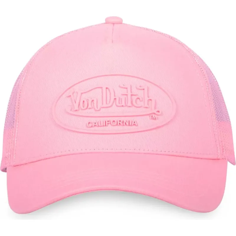trucker-keps-rosa-log03-fran-von-dutch