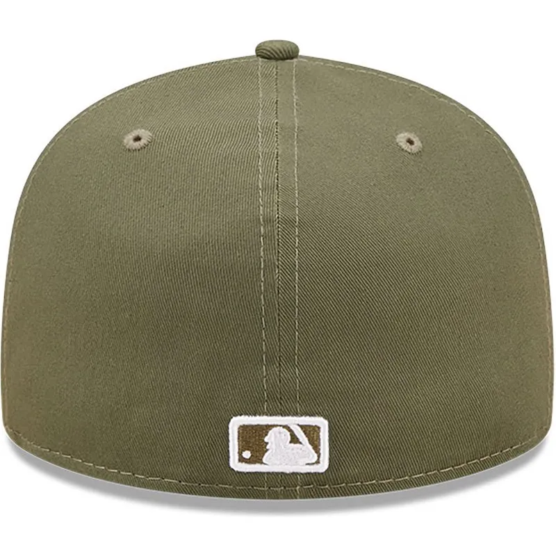 cappello-piatto-verde-regolabile-59fifty-league-essential-dei-new-york-yankees-mlb-di-new-era