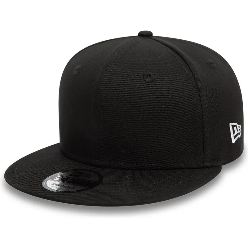schwarze-flache-snapback-kappe-9fifty-cotton-von-new-era
