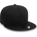 schwarze-flache-snapback-kappe-9fifty-cotton-von-new-era