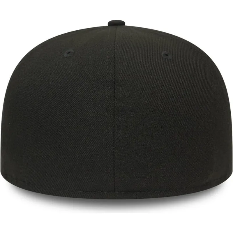 berretto-piatto-nero-aderente-59fifty-essential-di-new-era