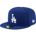 plaska-niebieska-dopasowana-czapka-59fifty-authentic-on-field-game-los-angeles-dodgers-mlb-new-era