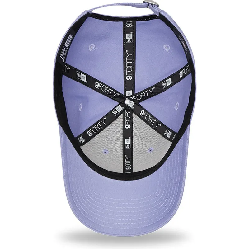 cappellino-curvo-viola-regolabile-da-donna-9forty-league-essential-dei-new-york-yankees-mlb-di-new-era