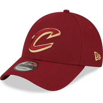 Gorra curva roja ajustable 9FORTY The League de Cleveland Cavaliers NBA de New Era