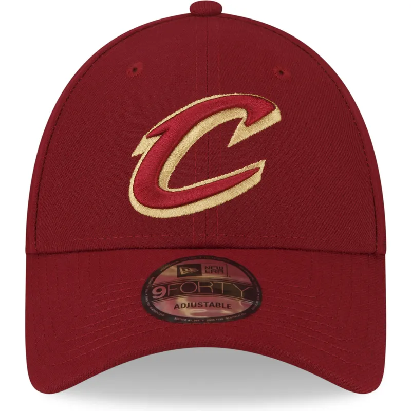 cappellino-visiera-curva-rosso-regolabile-9forty-the-league-di-cleveland-cavaliers-nba-di-new-era