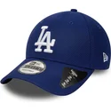 verstellbare-blaue-curved-cap-9forty-diamond-era-essential-der-los-angeles-dodgers-mlb-von-new-era