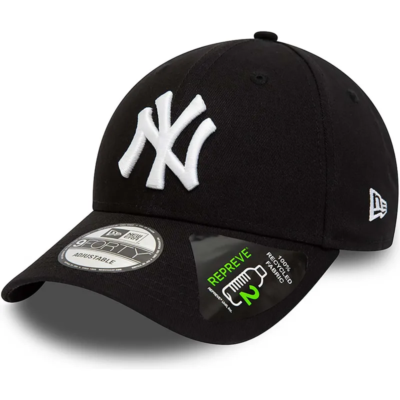 czarna-zakrzywiona-regulowana-czapka-9forty-repreve-league-essential-new-york-yankees-mlb-od-new-era