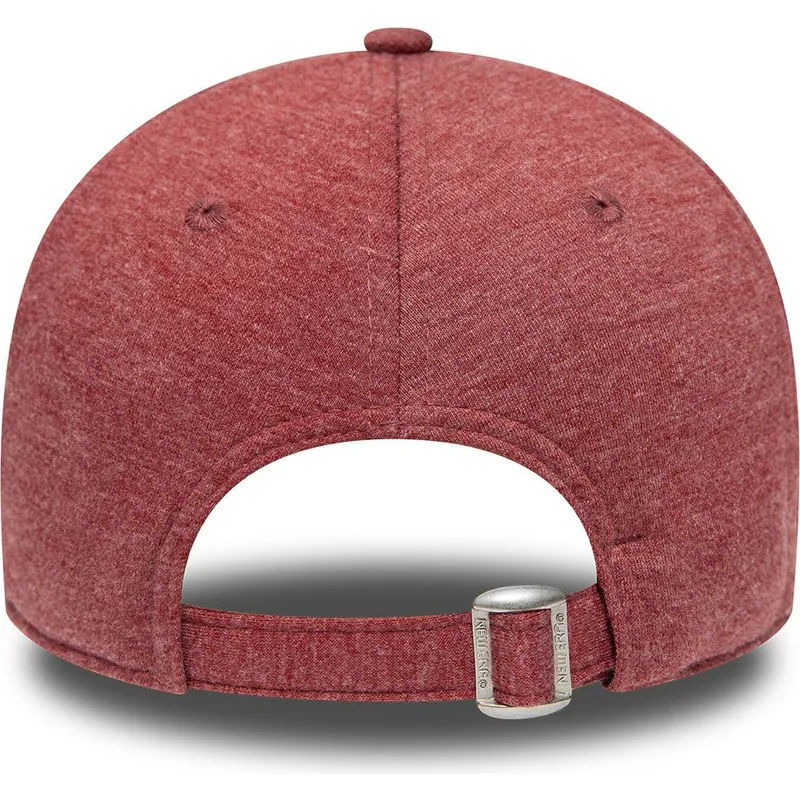 mutzen-gebogen-rot-verstellbares-band-granate-granate-9forty-jersey-essential-der-new-york-yankees-mlb-von-new-era
