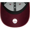 verstellbare-bordeauxrote-kappe-mit-gebogenem-schirm-und-bordeauxrotem-logo-9forty-jersey-essential-der-new-york-yankees-mlb-von