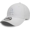 cappellino-curvo-bianco-regolabile-con-logo-bianco-9forty-league-essential-dei-los-angeles-dodgers-mlb-di-new-era