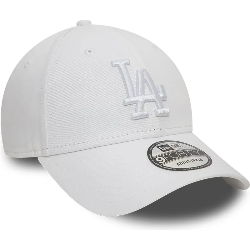 biala-regulowana-czapka-z-zakrzywionym-daszkiem-z-bialym-logo-9forty-league-essential-los-angeles-dodgers-mlb-od-new-era