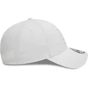 weisse-verstellbare-kappe-mit-gebogenem-schild-und-weissem-logo-9forty-league-essential-der-los-angeles-dodgers-mlb-von-new-era