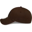 cappellino-curvo-marrone-scuro-regolabile-con-logo-marrone-scuro-da-donna-9forty-league-essential-dei-new-york-yankees-mlb-di-ne