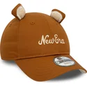 new-era-9forty-script-animal-justerbar-brun-bojd-keps-for-barn