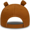 new-era-9forty-script-animal-verstellbare-braune-kinder-cap-mit-gebogenem-schirm