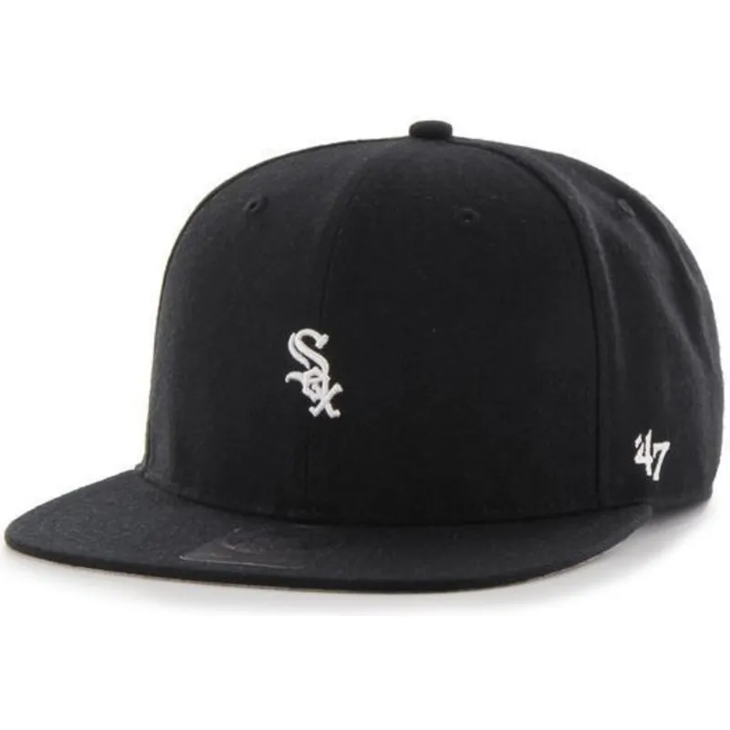 mutzen-flach-schwarz-snapback-der-chicago-white-sox-mlb-von-47-brand mutzen-flach-schwarz-snapback-der-chicago-white-sox-mlb-von-47-brand
