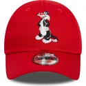 gorra-curva-roja-ajustable-para-nino-9forty-de-silvestre-looney-tunes-de-new-era