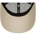 beige-verstellbare-kappe-mit-gebogenem-schirm-und-rosa-logo-9forty-league-essential-los-angeles-dodgers-mlb-von-new-era