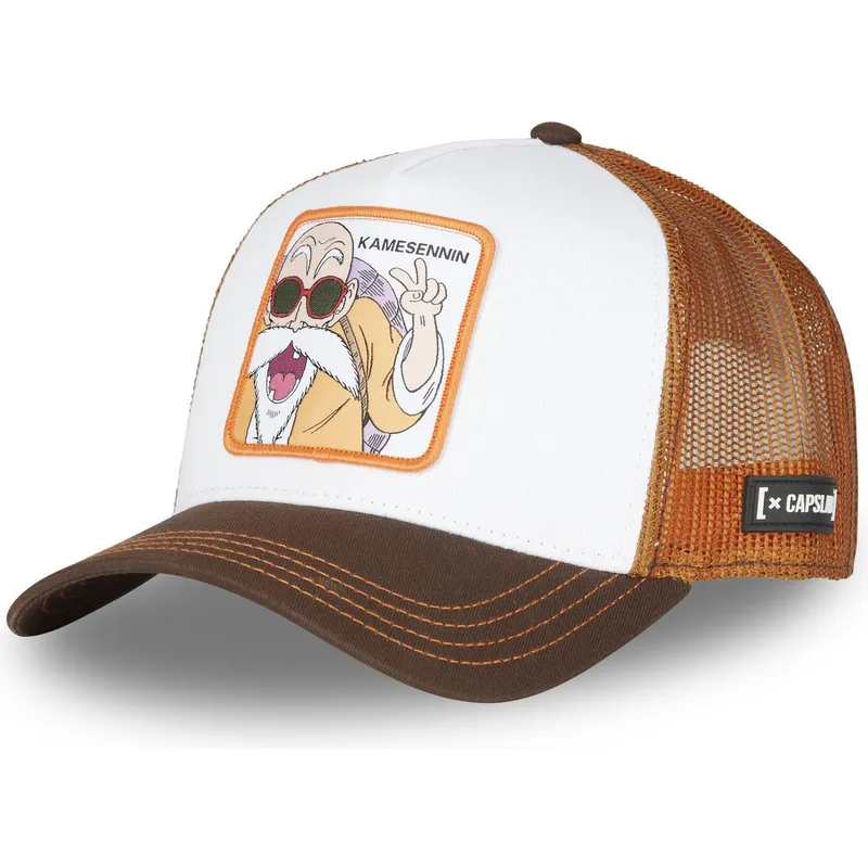 gorra-trucker-blanca-y-marron-master-roshi-kam-ct-dragon-ball-de-capslab