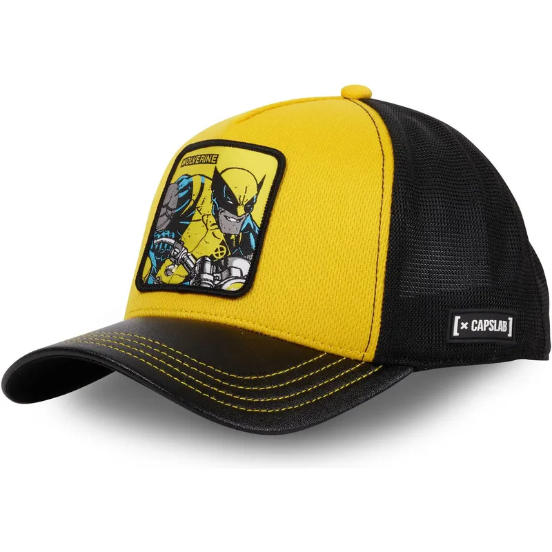 capslab-marvel-comics-wolverine-log1-ct-gelbe-und-schwarze-trucker-kappe