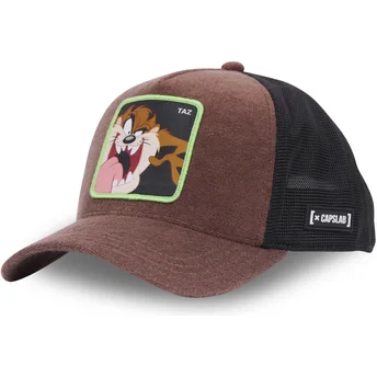 Gorra trucker marrón y negra Diablo de Tasmania TAZ3 CT Looney Tunes de Capslab