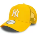 casquette-trucker-jaune-a-frame-league-essential-new-york-yankees-mlb-new-era