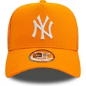 casquette-trucker-orange-a-frame-league-essential-new-york-yankees-mlb-new-era