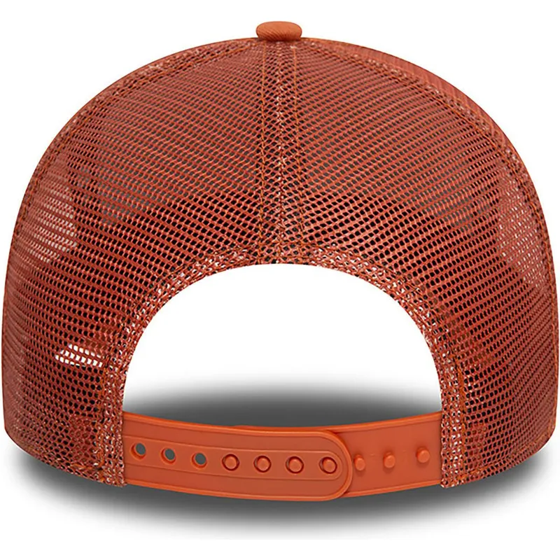 braune-trucker-kappe-a-frame-league-essential-der-los-angeles-dodgers-mlb-von-new-era