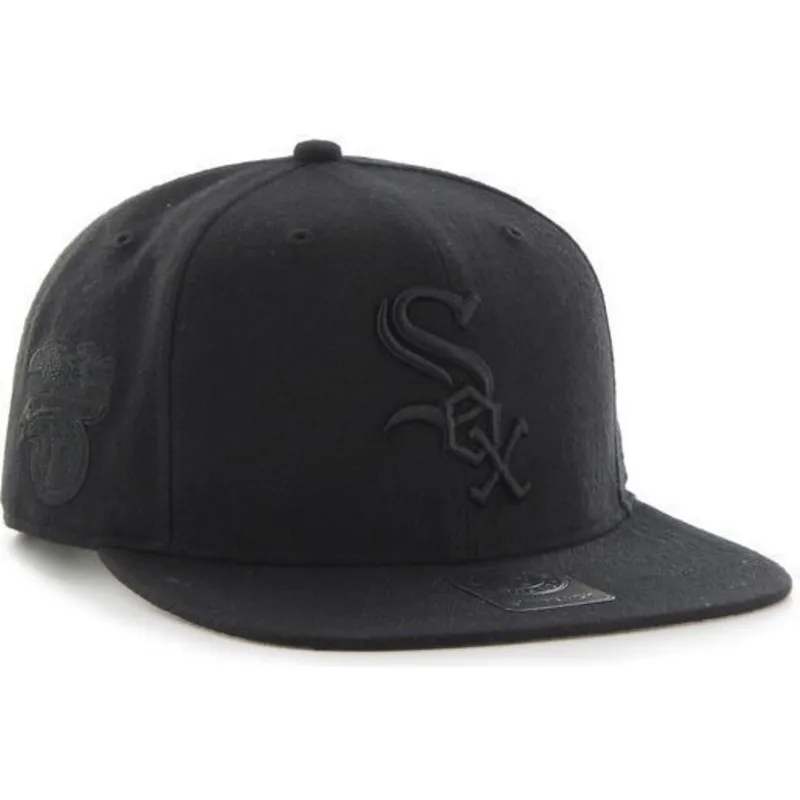 mutzen-flach-schwarz-snapback-der-chicago-white-sox-mlb-von-47-brand mutzen-flach-schwarz-snapback-der-chicago-white-sox-mlb-von-47-brand
