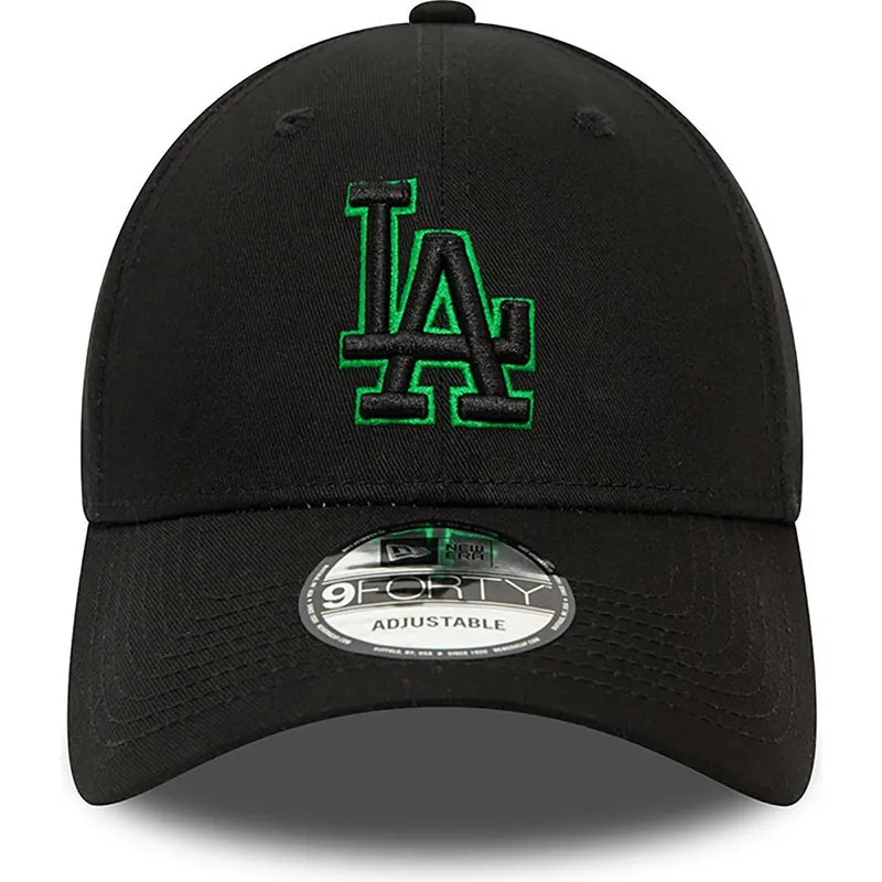 mutzen-gebogen-schwarz-verstellbares-band-9forty-team-outline-der-los-angeles-dodgers-mlb-von-new-era