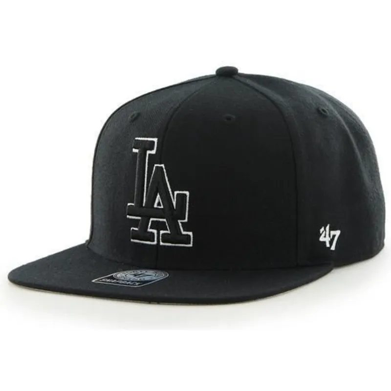 mutzen-flach-schwarz-snapback-der-los-angeles-dodgers-mlb-von-47-brand