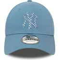 mutzen-gebogen-blau-verstellbares-band-9forty-seasonal-infill-der-new-york-yankees-mlb-von-new-era