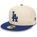 mutzen-flach-beige-angepasst-59fifty-team-colour-der-los-angeles-dodgers-mlb-von-new-era