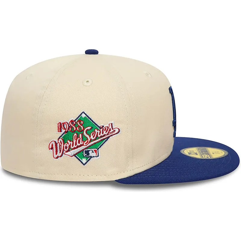 mutzen-flach-beige-angepasst-59fifty-team-colour-der-los-angeles-dodgers-mlb-von-new-era mutzen-flach-beige-angepasst-59fifty-team-colour-der-los-angeles-dodgers-mlb-von-new-era