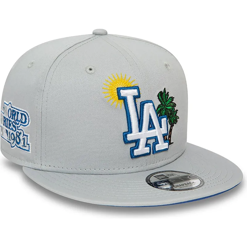 los-angeles-dodgers-mlb-new-era-9fifty-summer-icon-graue-snapback-kappe