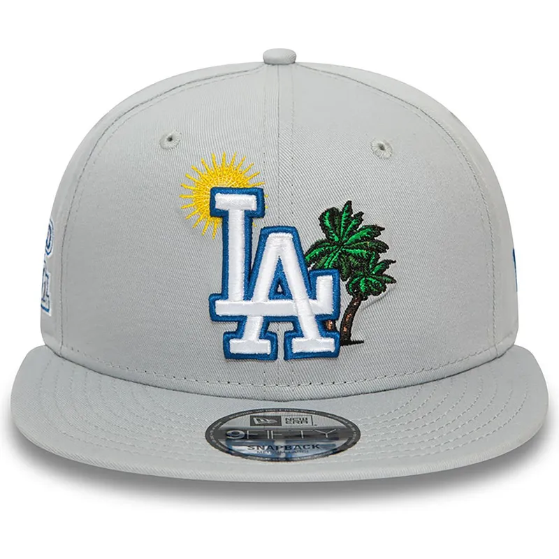 mutzen-flach-grau-snapback-9fifty-summer-icon-der-los-angeles-dodgers-mlb-von-new-era